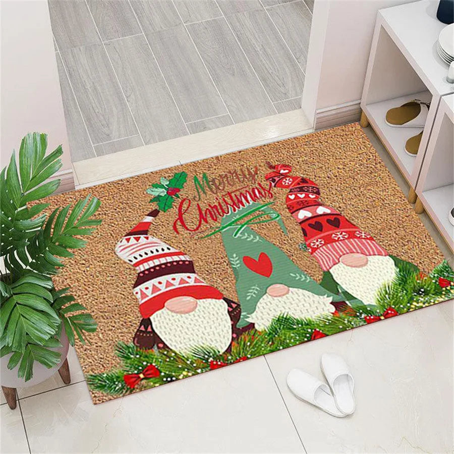 VIKAMA Christmas Santa Velvet Mat