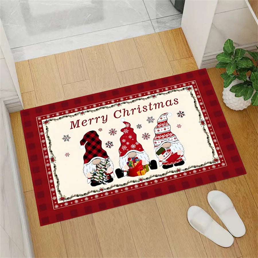 VIKAMA Christmas Santa Velvet Mat