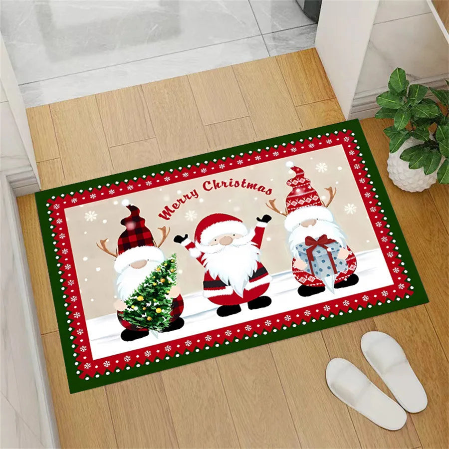 VIKAMA Christmas Santa Velvet Mat