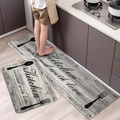 VIKAMA Cutlery Theme Washable Mat