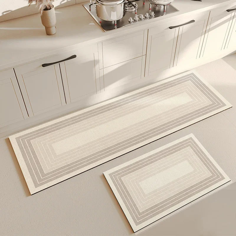 VIKAMA Geometric Diatomite Kitchen Mat