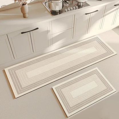 VIKAMA Geometric Diatomite Kitchen Mat