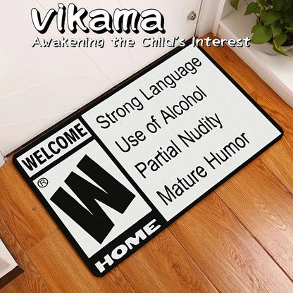 VIKAMA Non-Slip Velvet Kitchen Carpet