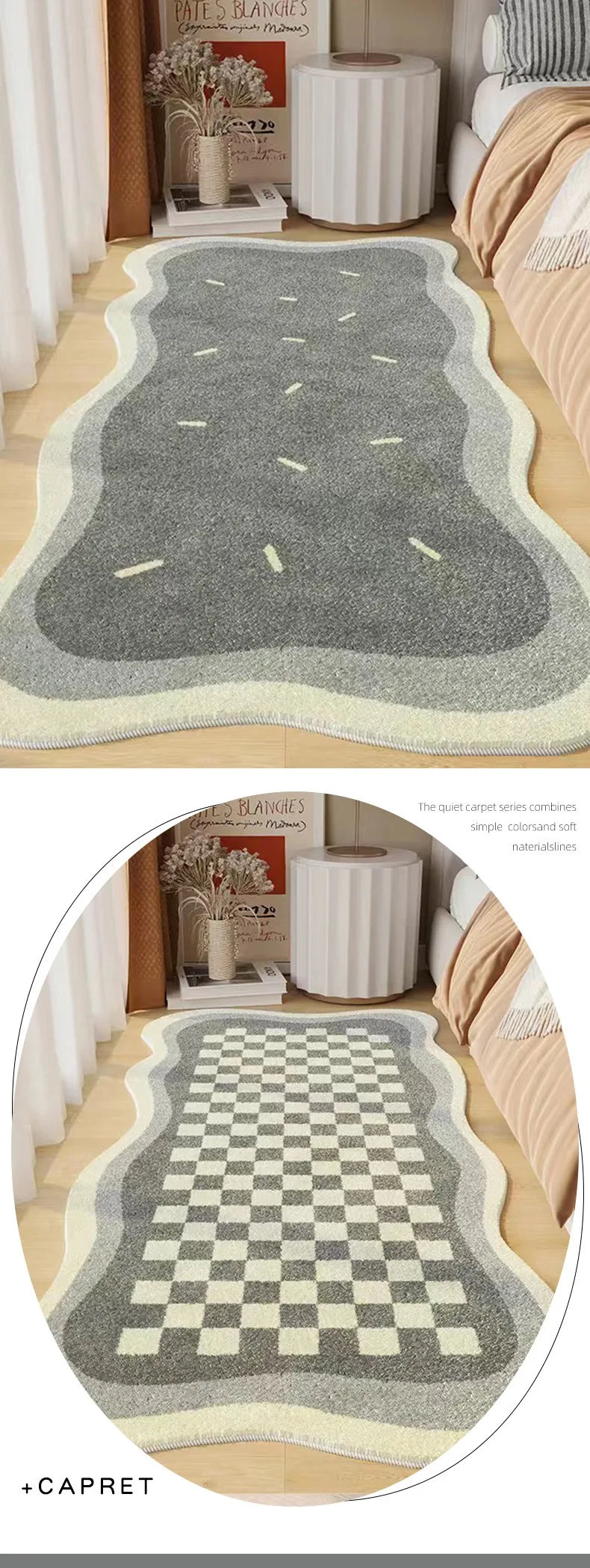 VIKAMA Soft Non-Slip Cashmere Carpet