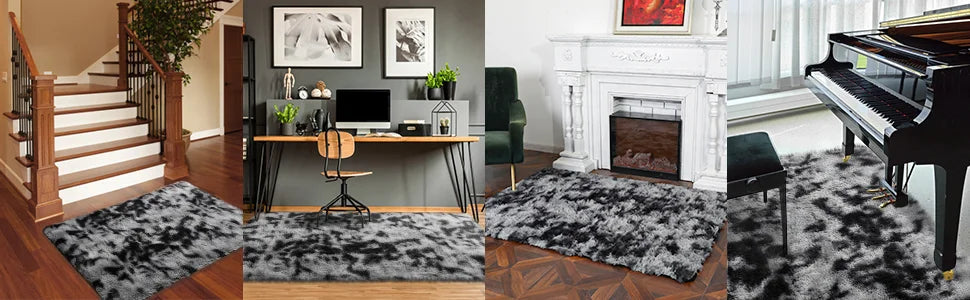 VIKAMA Waterproof Silk Wool Rug