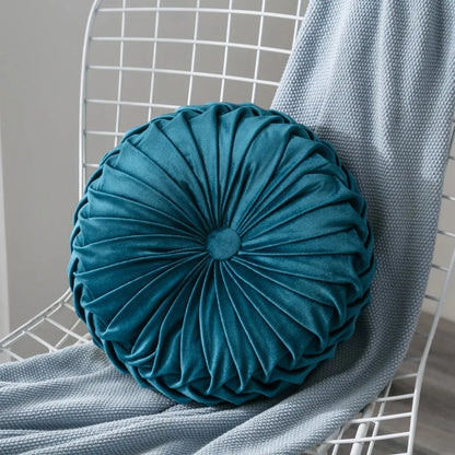 Velvet Round Throw Pillow - 35cm