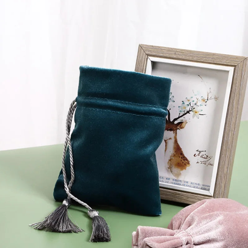 Velvet Tassel Gift Bags Set