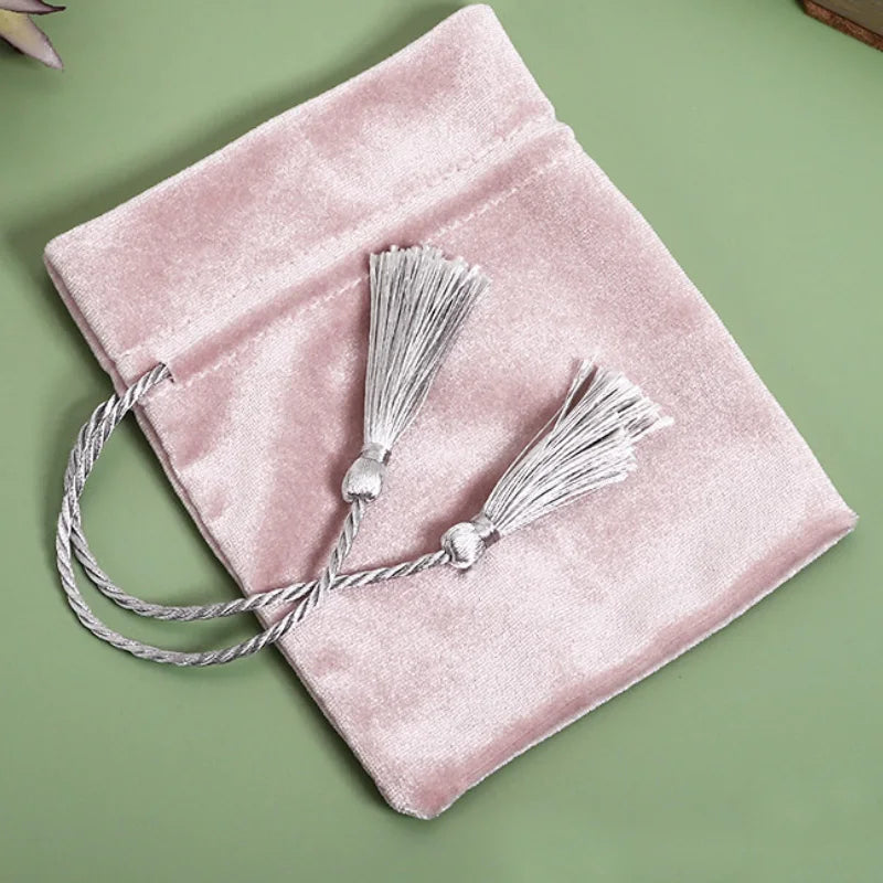 Velvet Tassel Gift Bags Set