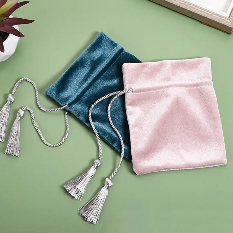 Velvet Tassel Gift Bags Set