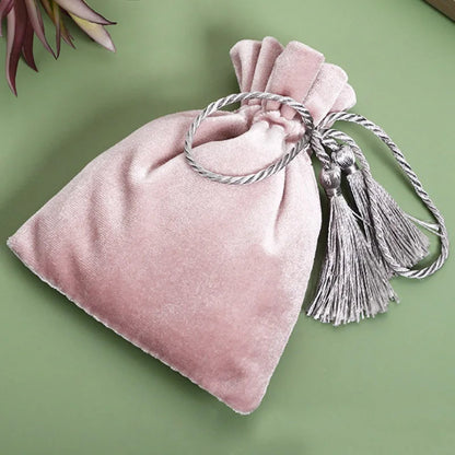 Velvet Tassel Gift Bags Set