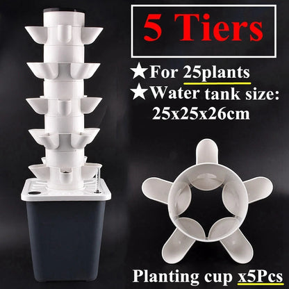 Vertical Hydroponic Garden Tower Planter