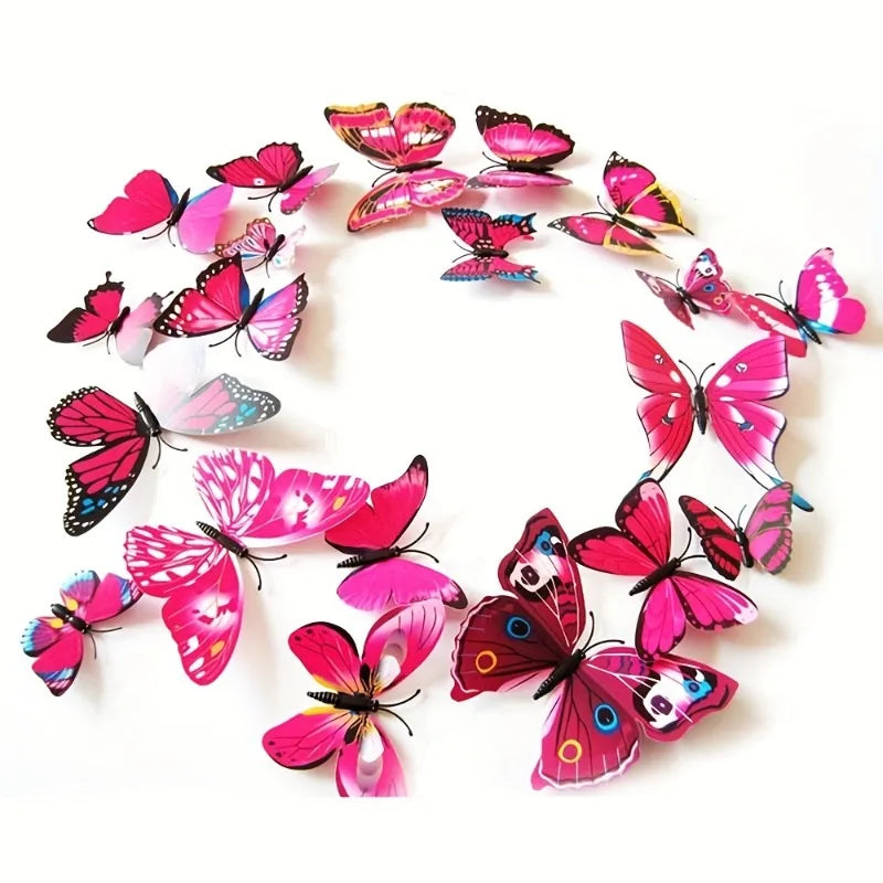 Vibrant 3D Butterfly Wall Decor