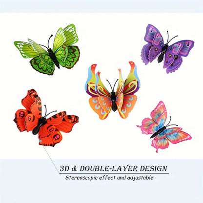 Vibrant 3D Butterfly Wall Decor