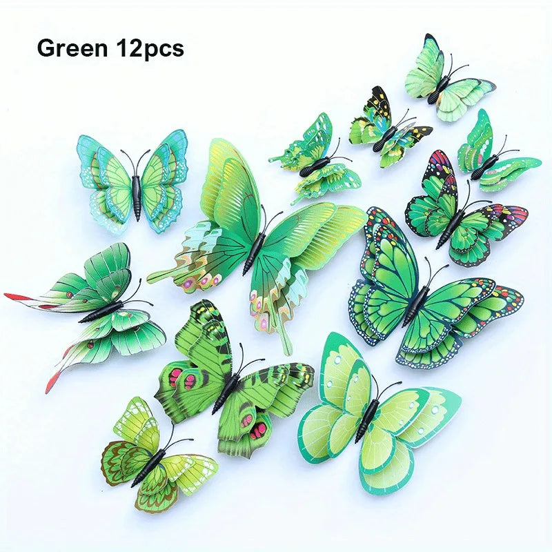 Vibrant 3D Butterfly Wall Decor