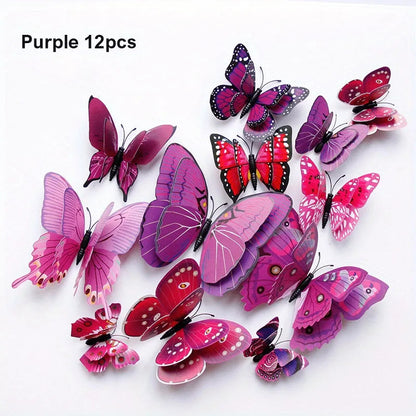 Vibrant 3D Butterfly Wall Decor