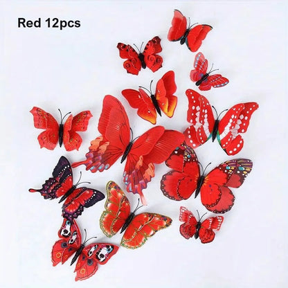 Vibrant 3D Butterfly Wall Decor