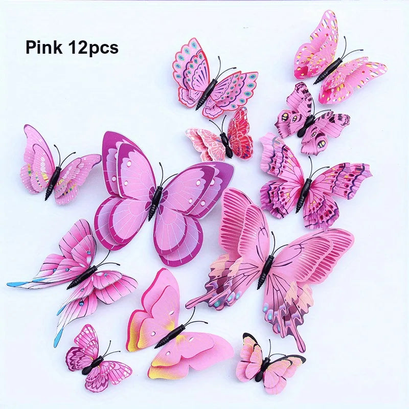 Vibrant 3D Butterfly Wall Decor