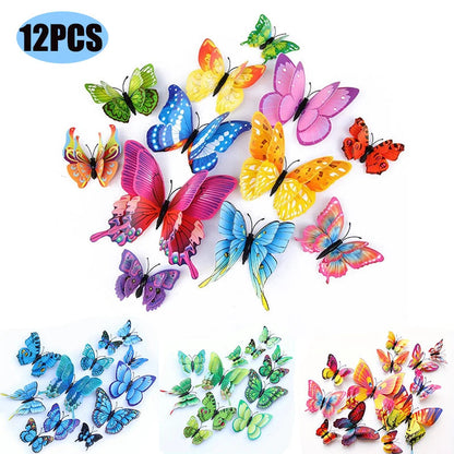 Vibrant 3D Butterfly Wall Decor