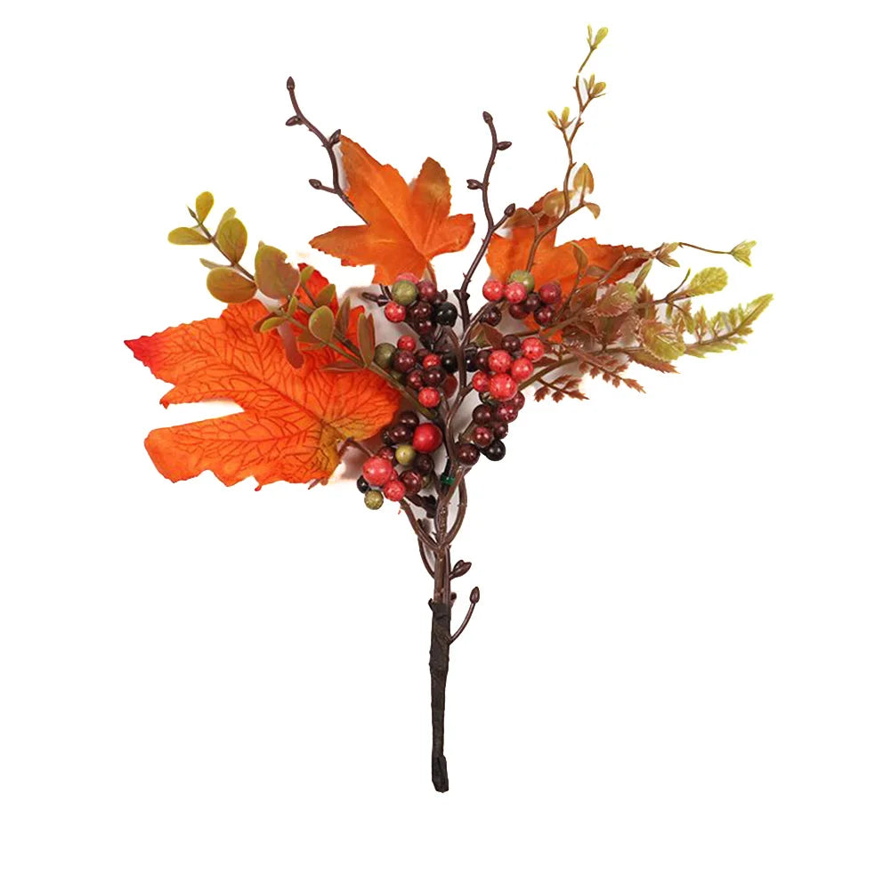 Vibrant Artificial Maple Leaves Branch