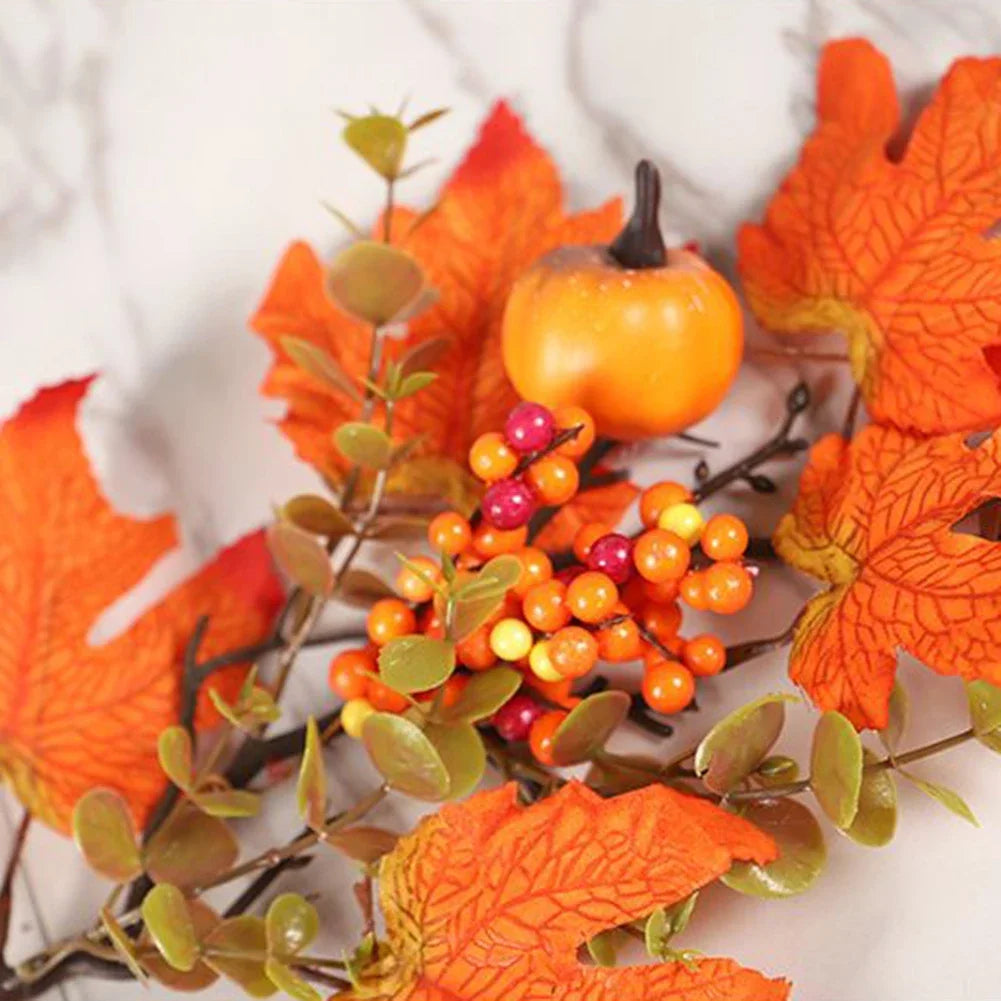 Vibrant Artificial Maple Leaves Branch