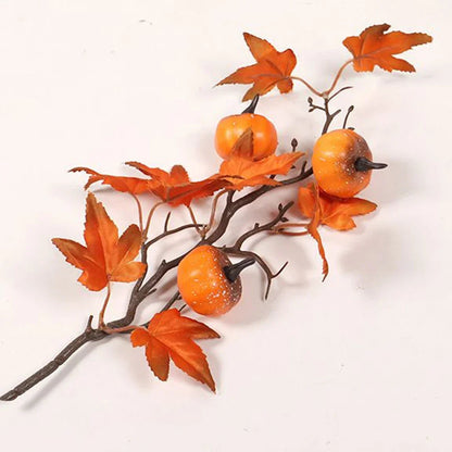 Vibrant Artificial Maple Leaves Branch