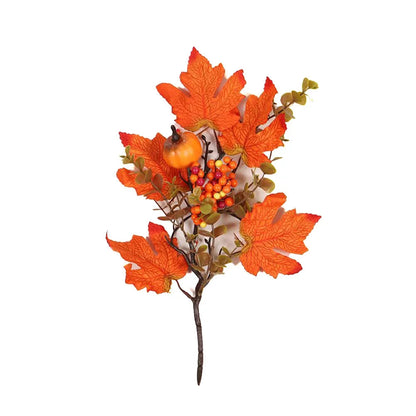 Vibrant Artificial Maple Leaves Branch