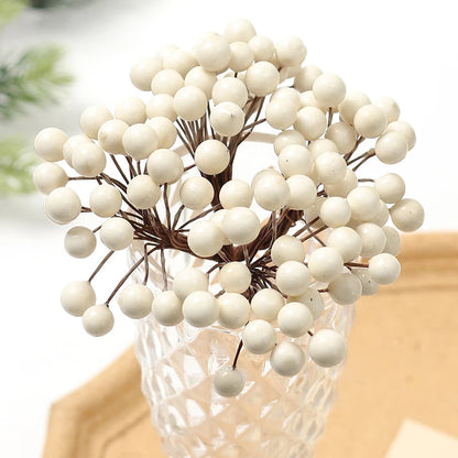 Vibrant Foam Berry Decorations - 50 Heads