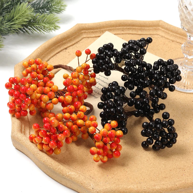 Vibrant Foam Berry Decorations - 50 Heads