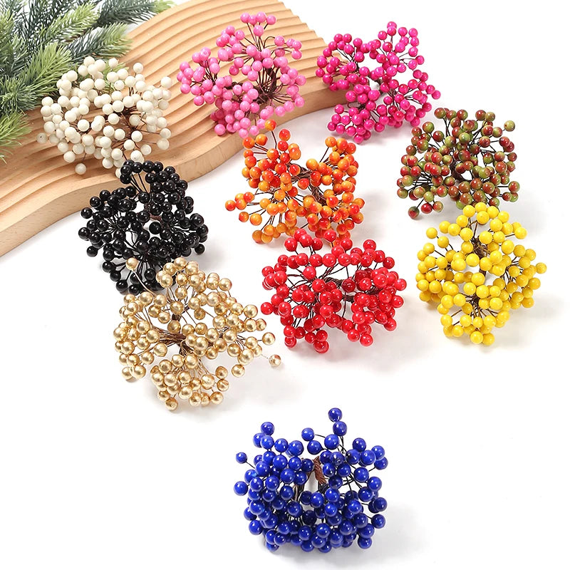 Vibrant Foam Berry Decorations - 50 Heads