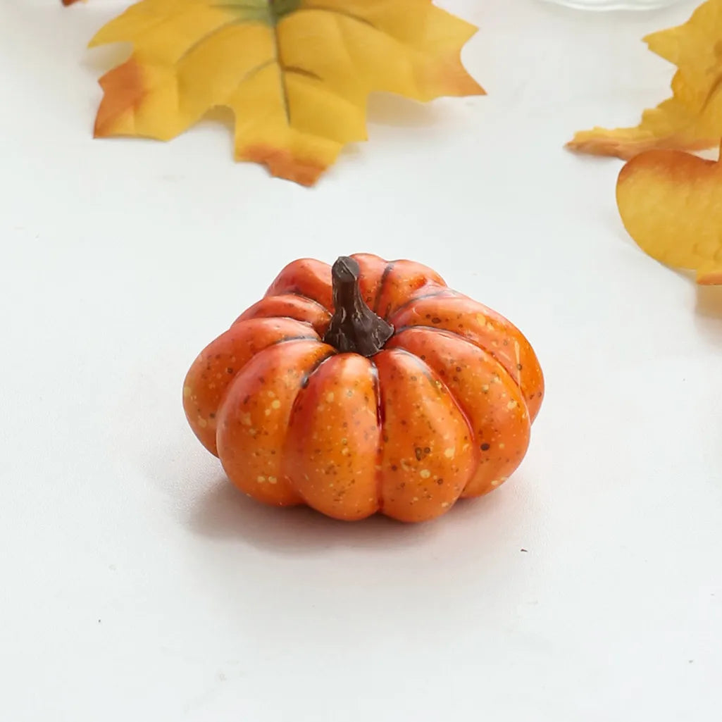 Vibrant Mini PVC Pumpkin Decorations