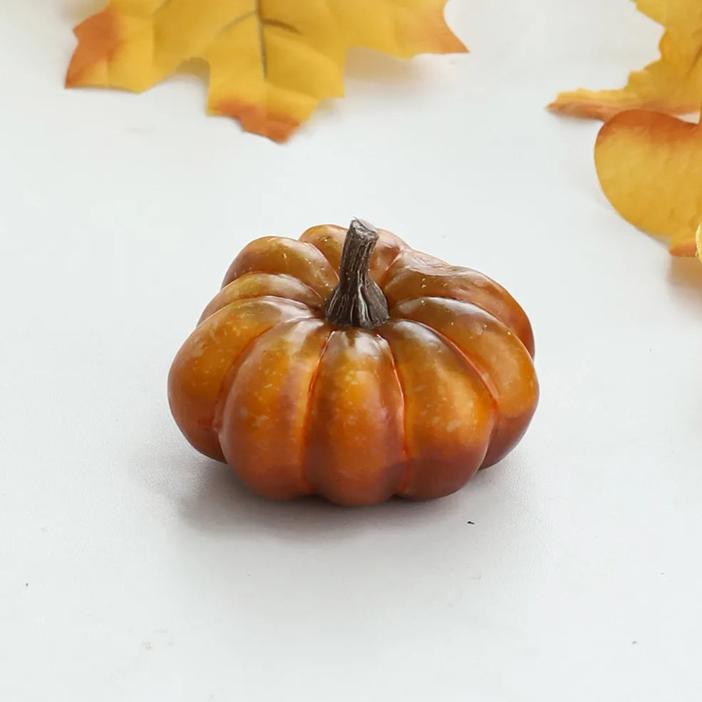 Vibrant Mini PVC Pumpkin Decorations