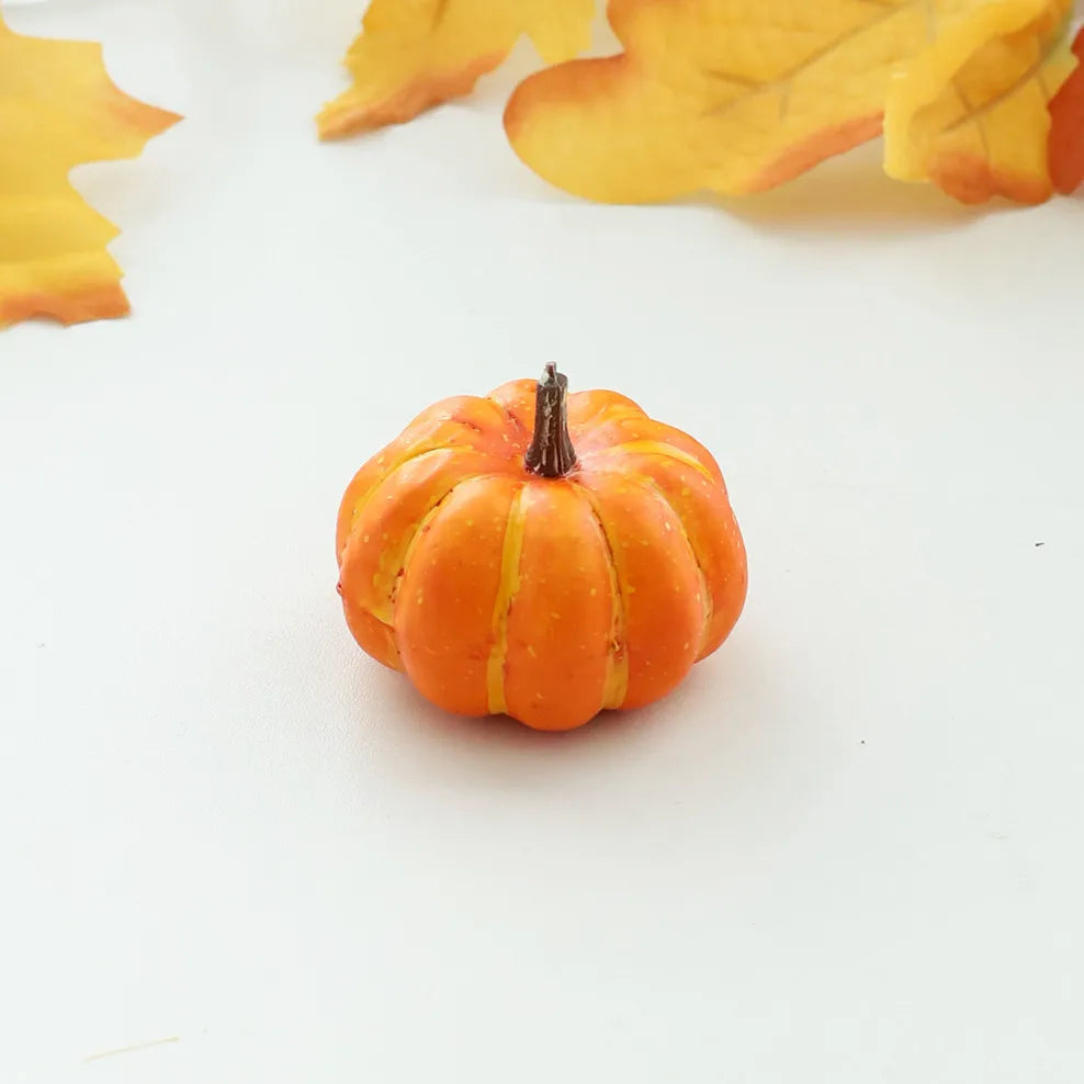 Vibrant Mini PVC Pumpkin Decorations