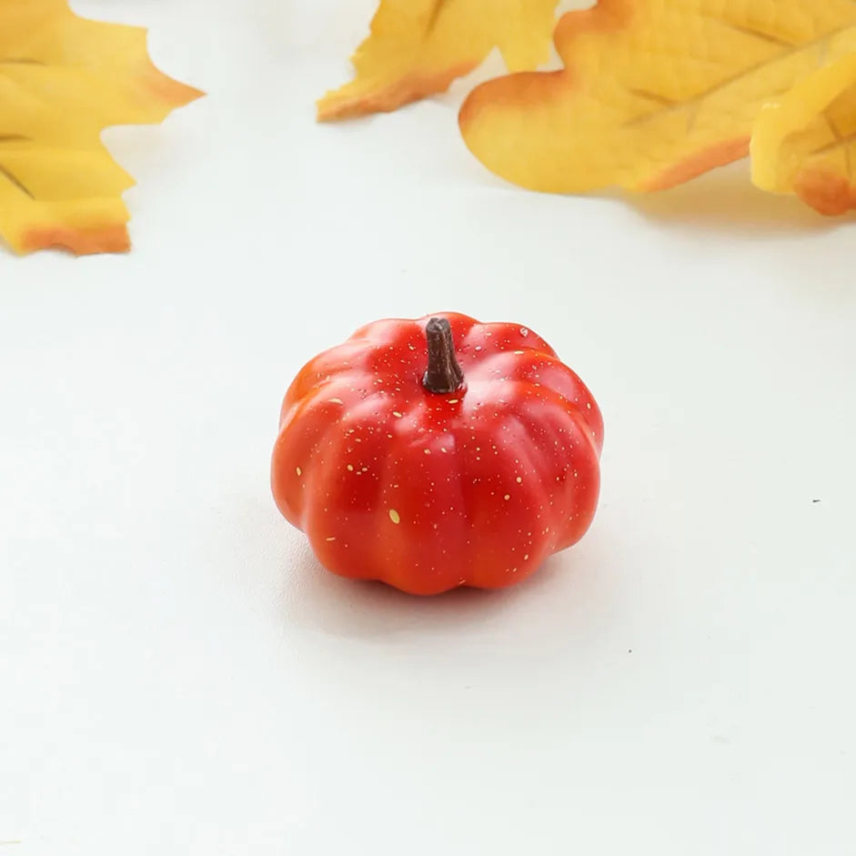 Vibrant Mini PVC Pumpkin Decorations