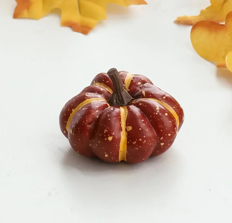 Vibrant Mini PVC Pumpkin Decorations