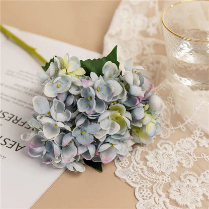 Vibrant Silk Hydrangea Branches for Decor