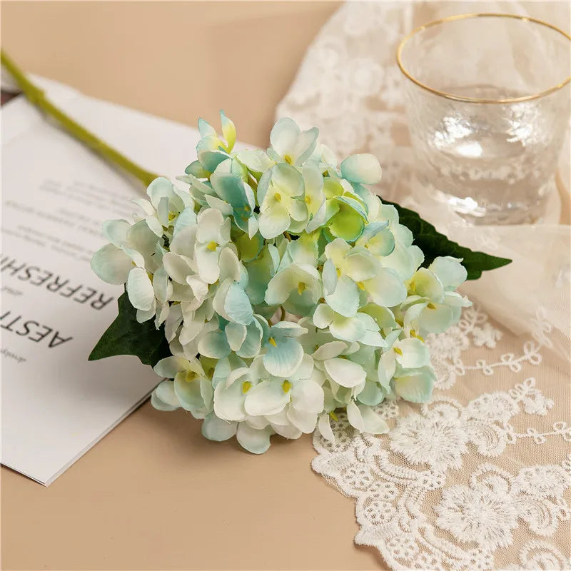 Vibrant Silk Hydrangea Branches for Decor