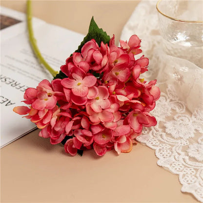 Vibrant Silk Hydrangea Branches for Decor