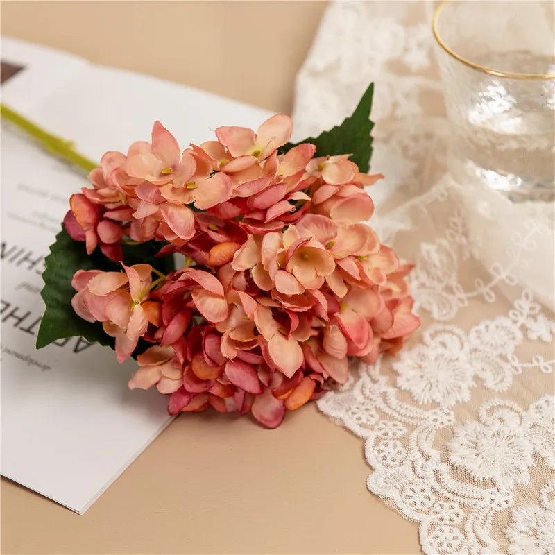 Vibrant Silk Hydrangea Branches for Decor