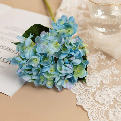 Vibrant Silk Hydrangea Branches for Decor