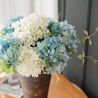 Vibrant Silk Hydrangea Branches for Decor