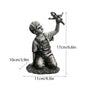 Vilead Banksy Flower Thrower Statue