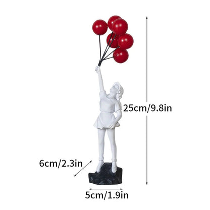 Vilead Banksy Flower Thrower Statue