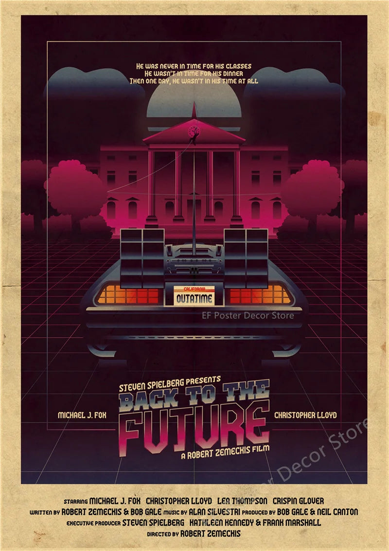 Vintage Back to the Future Poster