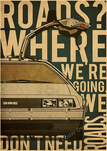 Vintage Back to the Future Poster