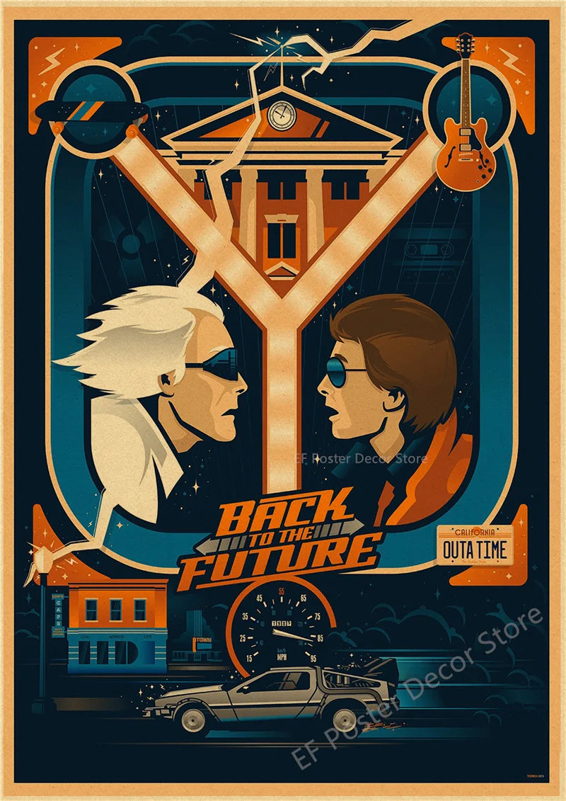 Vintage Back to the Future Poster