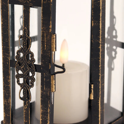 Vintage Black Iron Hanging Lanterns