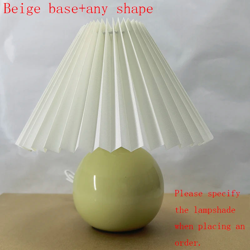 Vintage Ceramic Table Lamp with LED