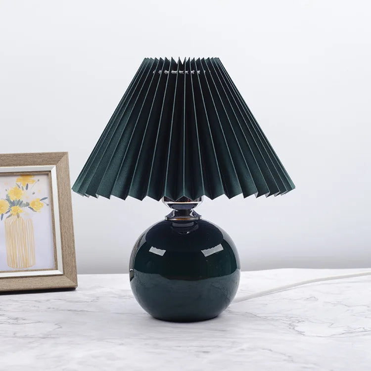 Vintage Ceramic Table Lamp with LED