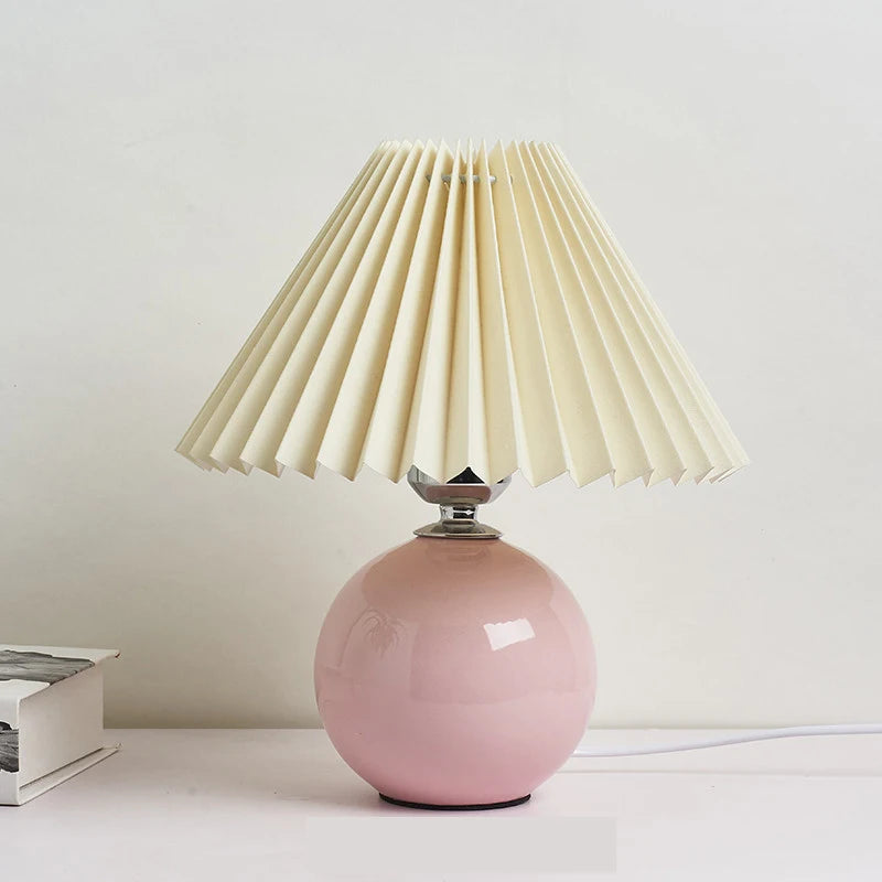 Vintage Ceramic Table Lamp with LED