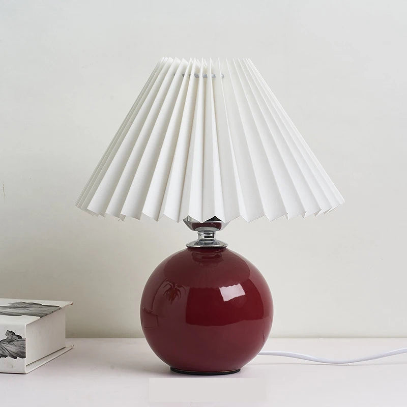 Vintage Ceramic Table Lamp with LED